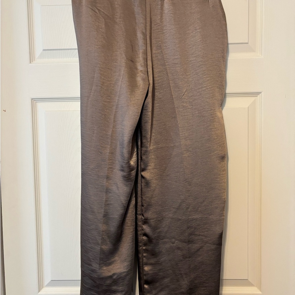 GAP Bronze shiny satin-type dress pants.